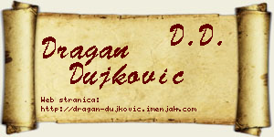 Dragan Dujković vizit kartica